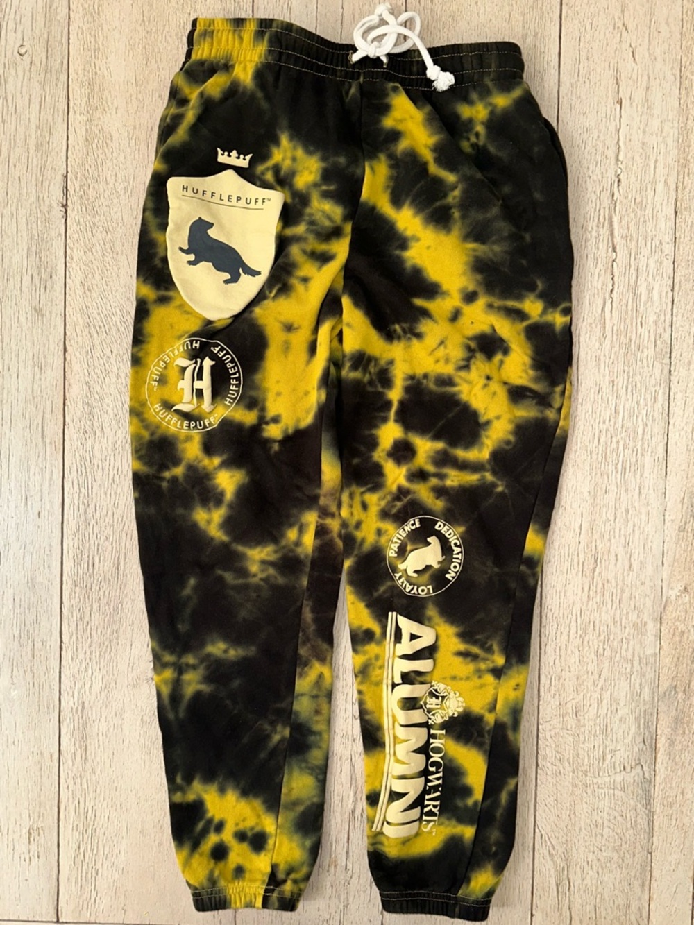 Harry Potter Hufflepuff Tie-Dye Joggers